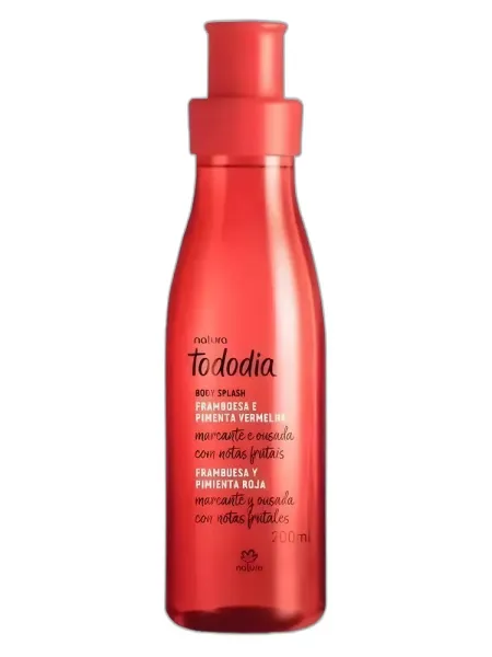 Frasco del perfume Natura Framboesa e Pimenta Vermelha Eau de Cologne
