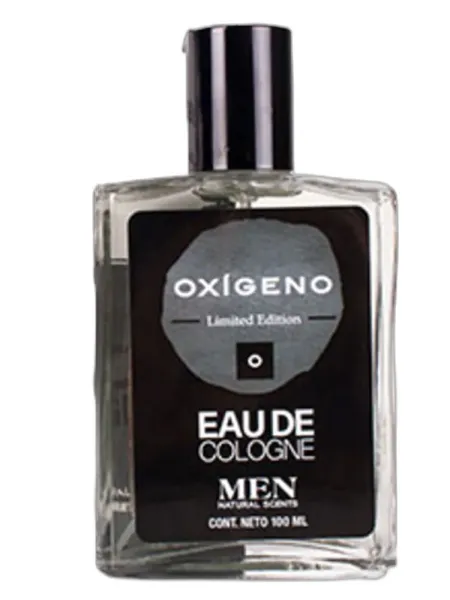 Frasco del perfume Natural Scents Oxigeno Eau de Cologne
