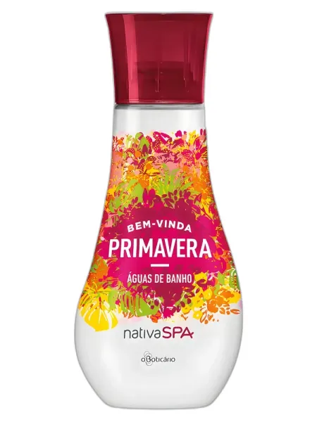 Frasco del perfume O Boticário Aguas de Banho Bem-Vinda Primavera O Boticario