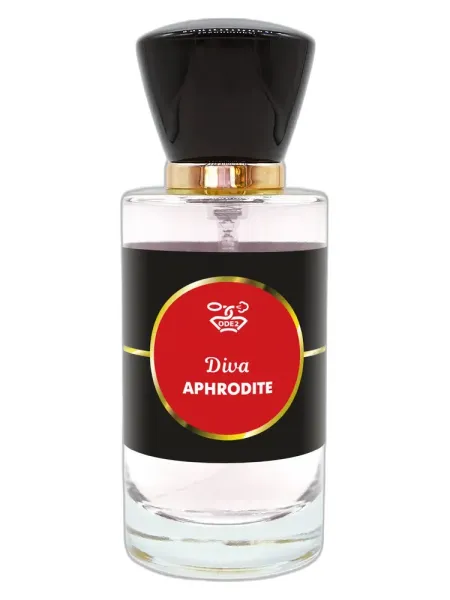 Frasco del perfume Odetu Diva Aphrodite