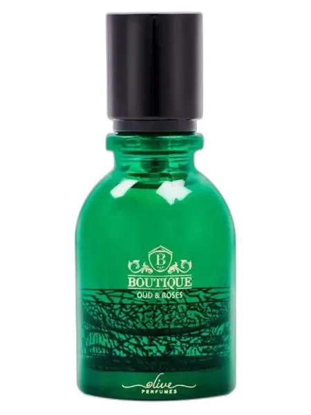 Frasco del perfume Olive Perfumes Oud & Roses unisex Eau de Parfum