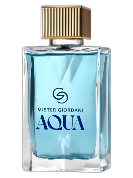 Frasco del perfume Oriflame Mister Giordani Aqua