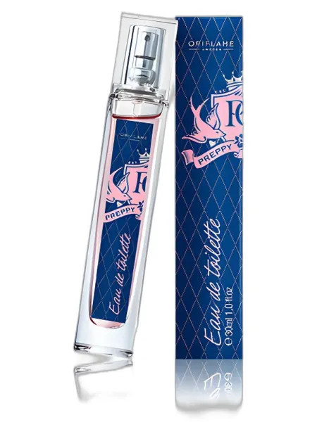 Frasco del perfume Oriflame Preppy Chic