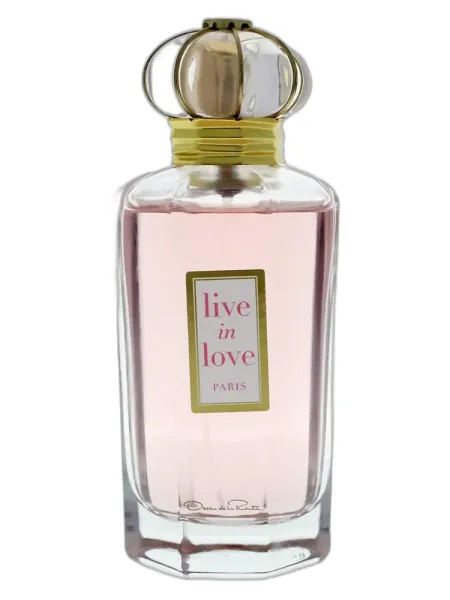 Frasco del perfume Oscar de la Renta Live In Love Paris Eau de Parfum