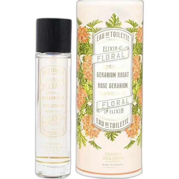 Frasco del perfume Panier Des Sens Rose Geranium Eau de Toilette