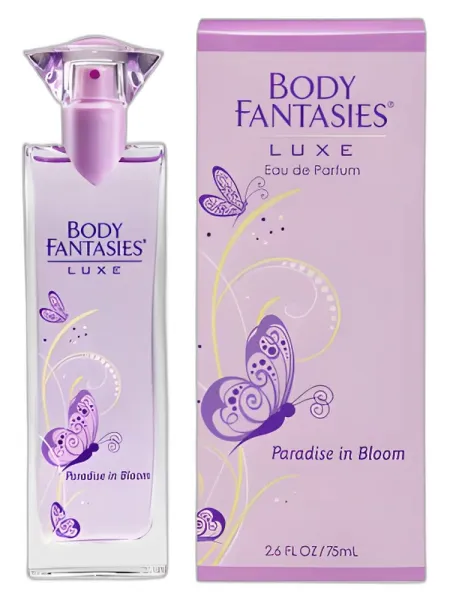 Frasco del perfume Parfums de Coeur Body Fantasies Luxe Paradise in Bloom Eau de Parfum