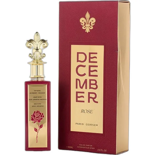 Frasco del perfume Paris Corner December Rose Eau de Parfum