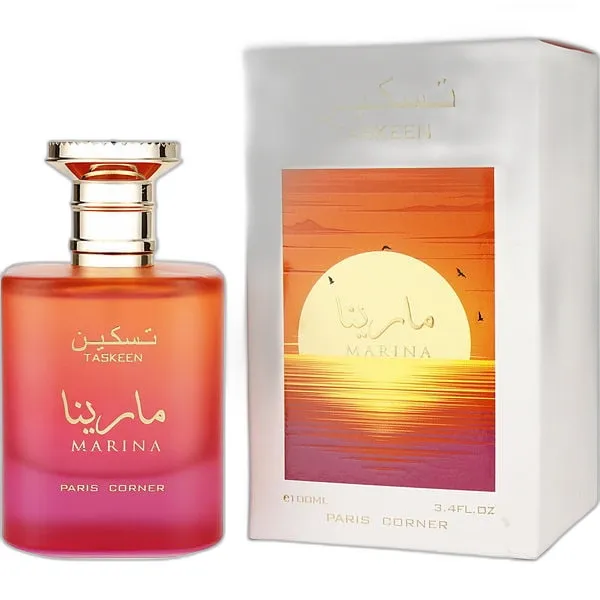 Frasco del perfume Paris Corner Taskeen Marina Eau de Parfum