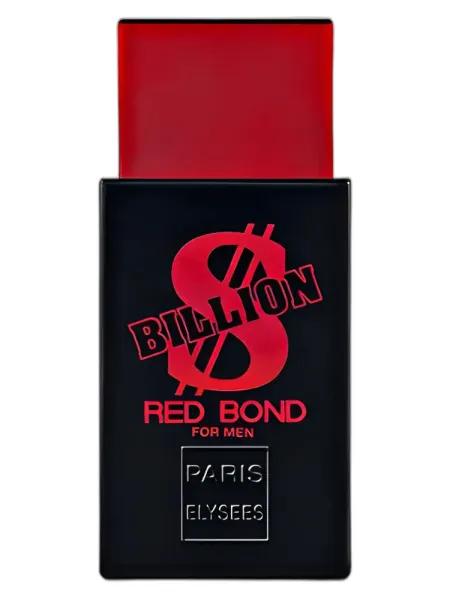 Frasco del perfume Paris Elysees Billion Dollar Red Bond