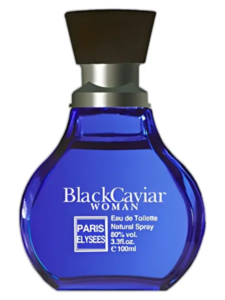 Frasco del perfume Paris Elysees Black Caviar Woman