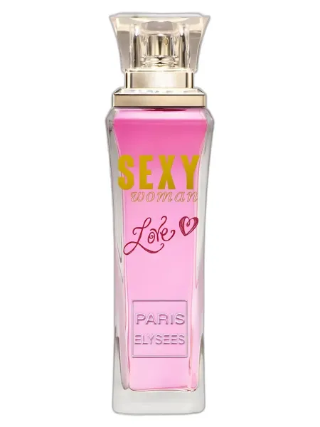 Frasco del perfume Paris Elysees Sexy Woman Love Eau de Toilette