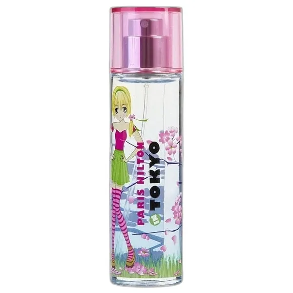 Frasco del perfume Paris Hilton Passport Tokyo Eau de Toilette