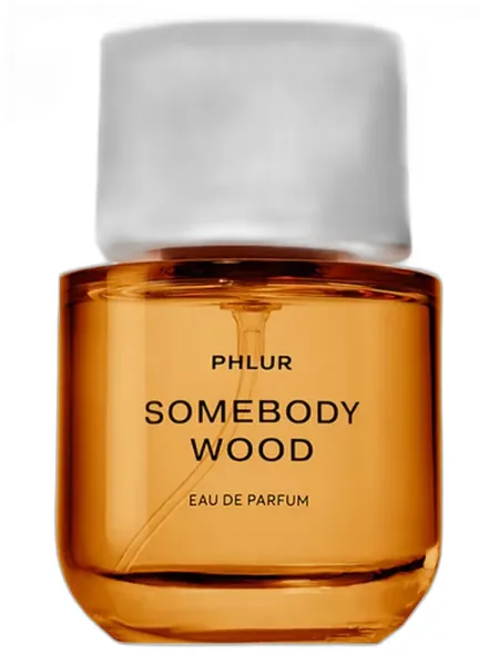 Frasco del perfume Phlur Somebody Wood unisex Eau de Parfum