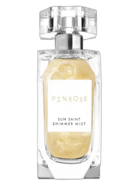 Frasco del perfume Pinrose Sun Saint Shimmer Mist