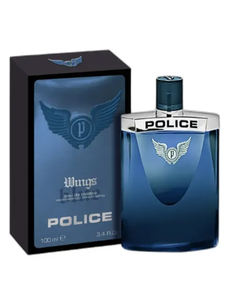 Frasco del perfume Police Wings Blue Eau de Cologne