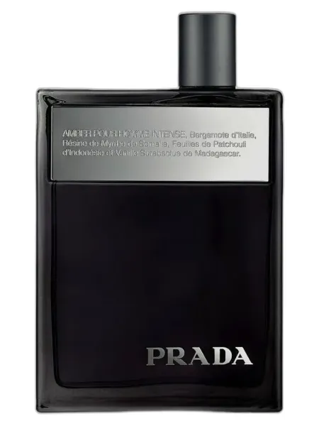 Frasco del perfume Prada Amber Pour Homme Intense Eau de Cologne