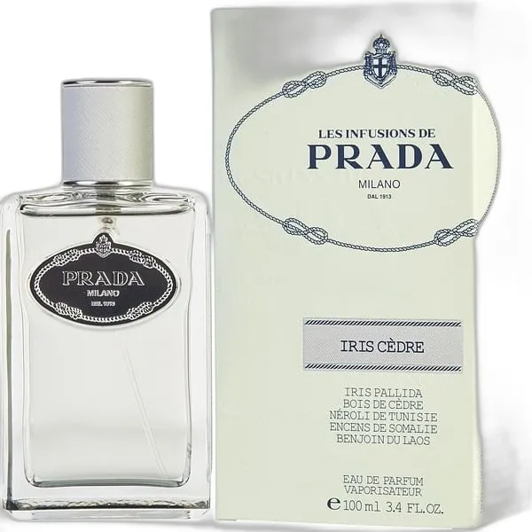 Frasco del perfume Prada Infusion Iris Cedre Eau de Parfum