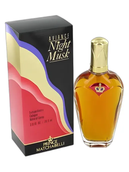 Frasco del perfume Prince Matchabelli Aviance Night Musk