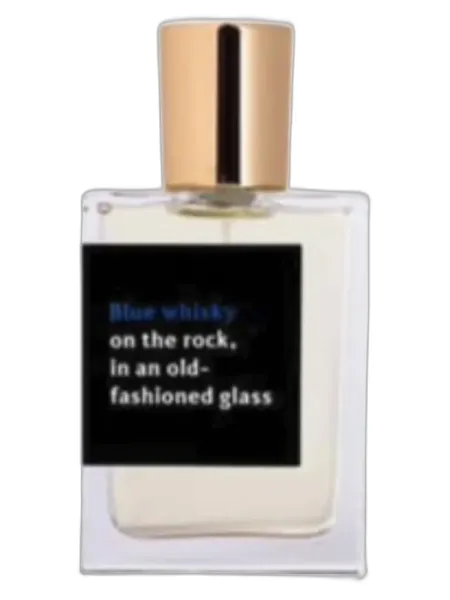 Frasco del perfume Proad Blue Whisky on the rock, in an old-fashioned glass unisex