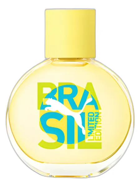 Frasco del perfume Puma Yellow Brasil Edition