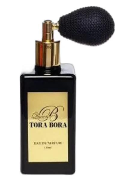 Frasco del perfume Queen B Tora Bora unisex