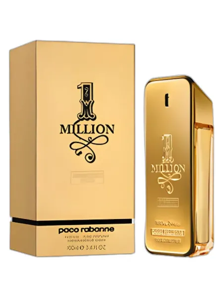 Frasco del perfume Rabanne 1 Million Absolutely Gold Paco