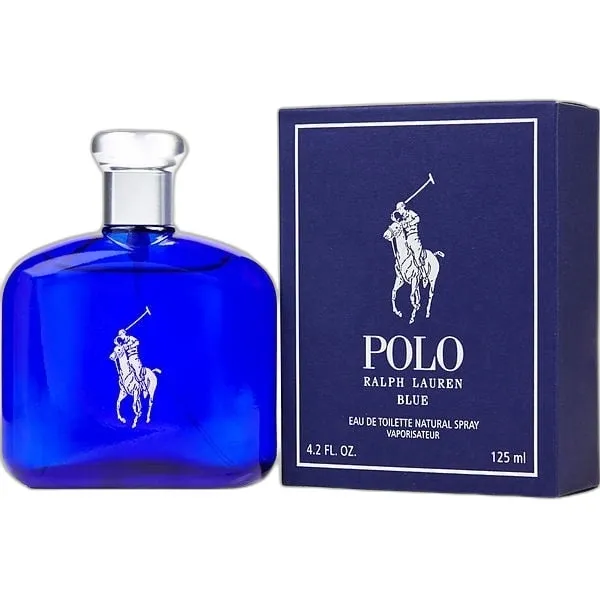 Frasco del perfume Ralph Lauren Polo Blue Eau de Toilette