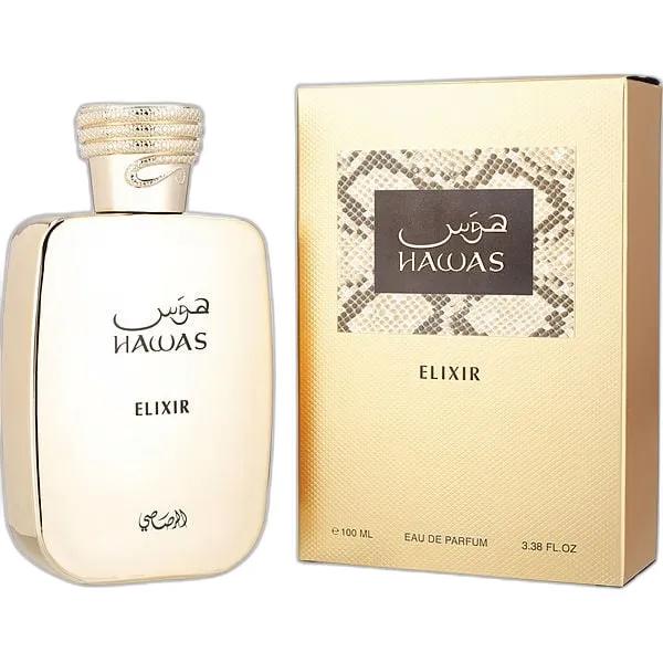 Frasco del perfume Rasasi Hawas Elixir Eau de Parfum