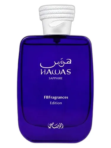 Frasco del perfume Rasasi Hawas Sapphire