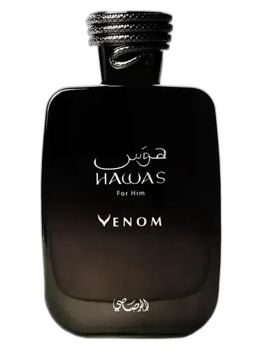 Frasco del perfume Rasasi Hawas Venom