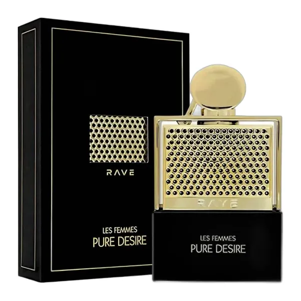 Frasco del perfume Rave Pure Desire Gold Eau de Parfum