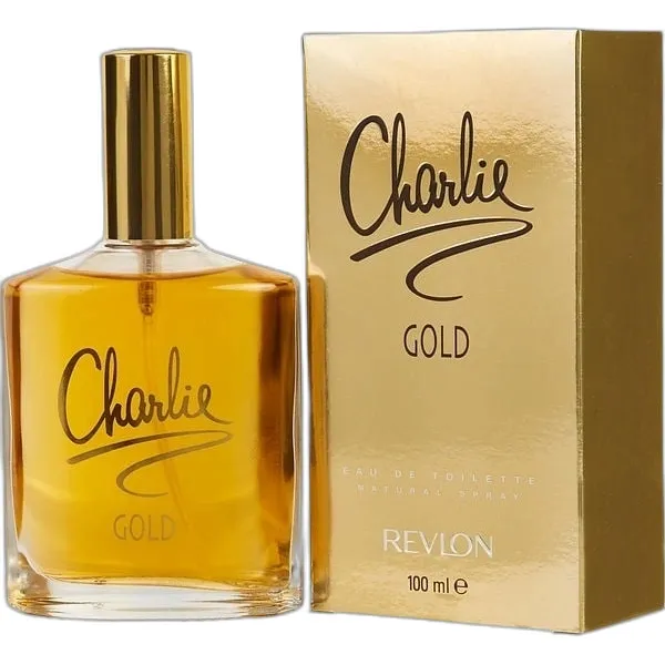 Frasco del perfume Revlon Charlie Gold Eau de Toilette