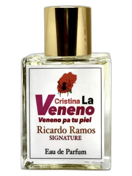 Frasco del perfume Ricardo Ramos Perfumes de Autor Cristina la Veneno / Veneno pa' tu piel unisex