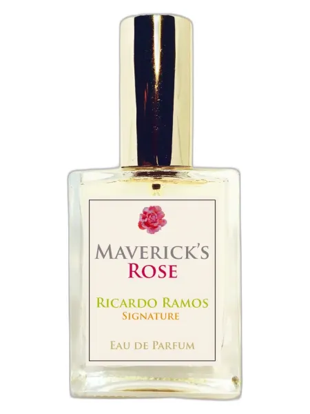 Frasco del perfume Ricardo Ramos Perfumes de Autor Maverick's Rose unisex Eau de Parfum