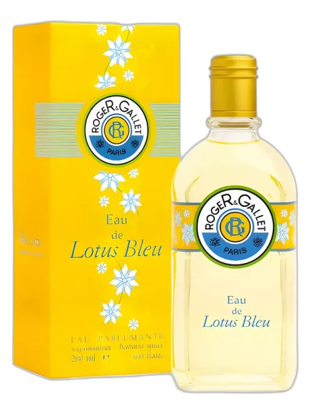 Frasco del perfume Roger & Gallet Eau de Lotus Bleu