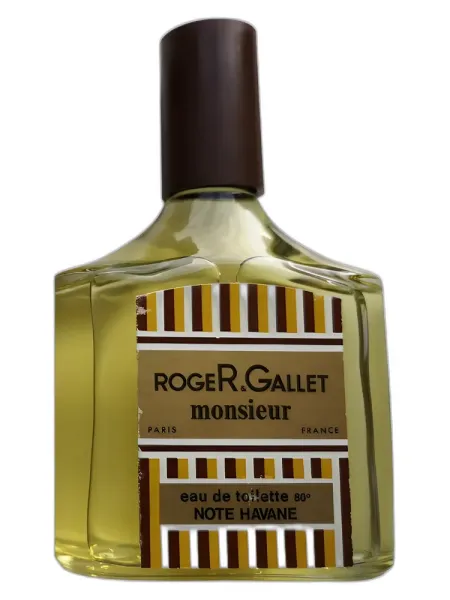 Frasco del perfume Roger & Gallet Monsieur Note Havane