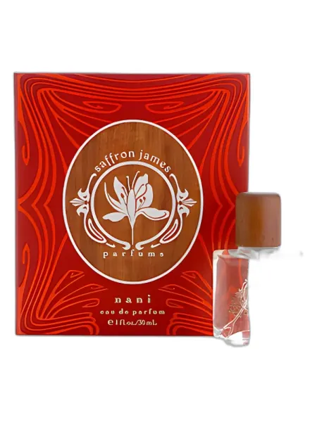 Frasco del perfume Saffron James Nani