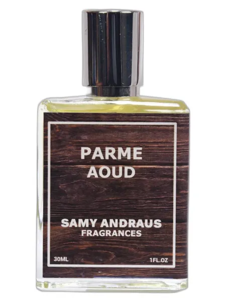 Frasco del perfume Samy Andraus Fragrances Parme Aoud unisex