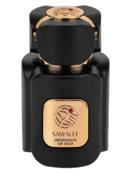 Frasco del perfume Sawalef Obsession of Oud unisex Eau de Parfum
