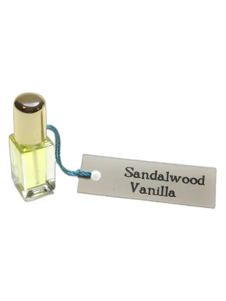 Frasco del perfume Scent by the Sea Sandalwood Vanilla Perfume Oil unisex