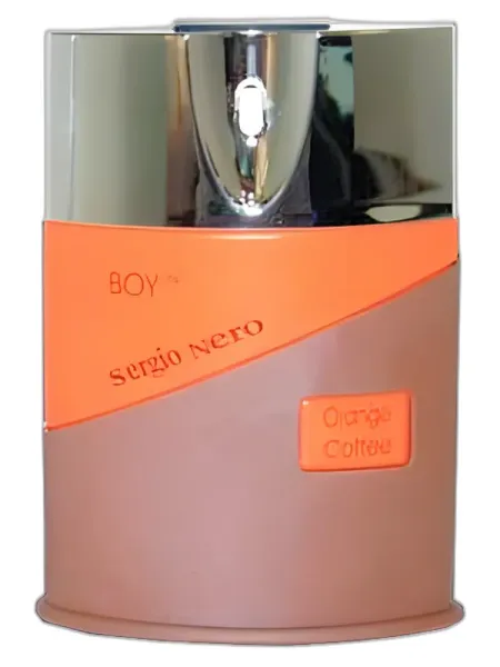 Frasco del perfume Sergio Nero Boy Orange Coffee