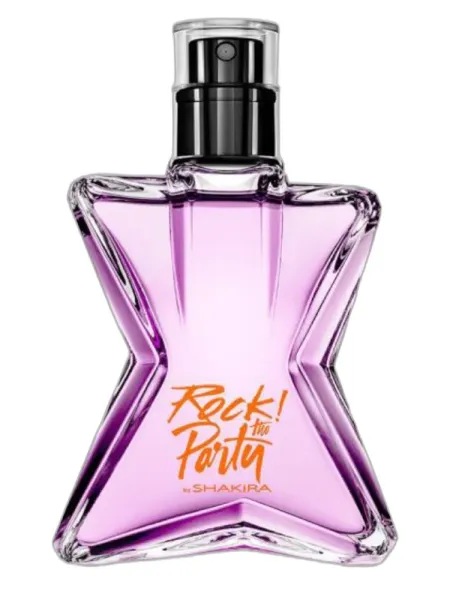 Frasco del perfume Shakira Rock! The Party Crazy Lilac