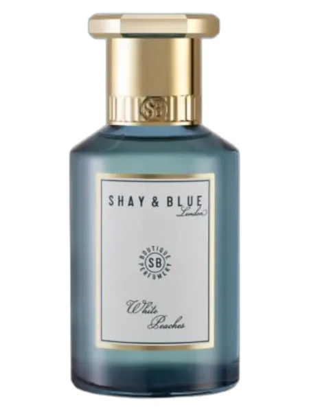 Frasco del perfume Shay & Blue London White Peaches unisex Eau de Parfum