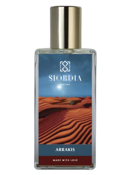 Frasco del perfume Siordia Parfums Arrakis unisex Eau de Parfum