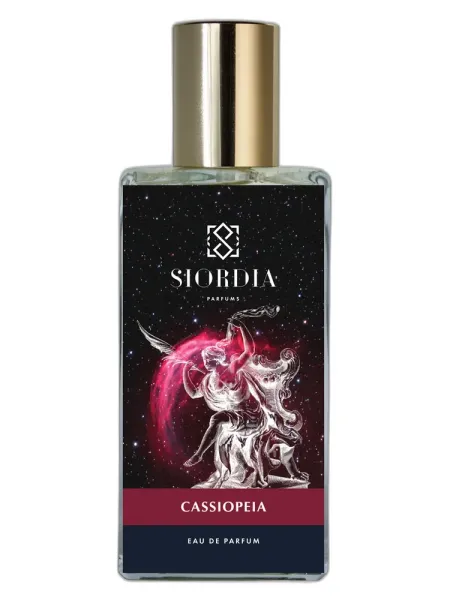 Frasco del perfume Siordia Parfums Cassiopeia unisex Eau de Parfum