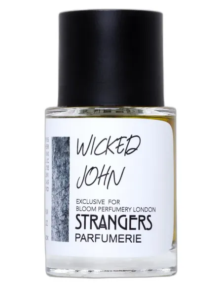 Frasco del perfume Strangers Parfumerie Wicked John unisex Eau de Parfum
