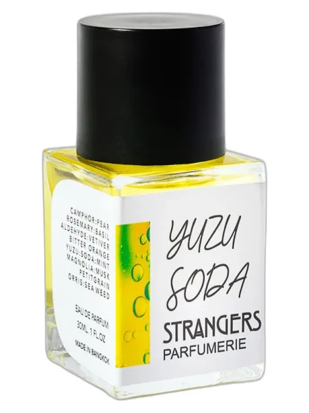 Frasco del perfume Strangers Parfumerie Yuzu Soda unisex Eau de Parfum