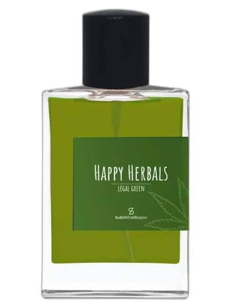 Frasco del perfume Subhi Khalilbayov Happy Herbals Legal Green unisex