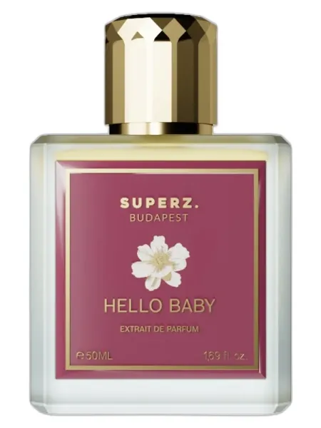 Frasco del perfume Superz. Hello Baby Superz.