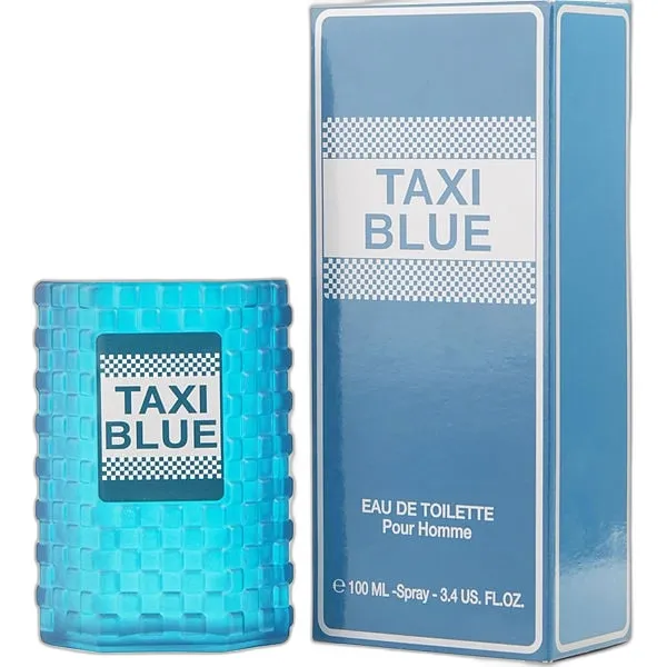 Frasco del perfume Taxi Blue Eau de Toilette